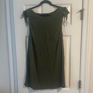 Sanctuary Olive Green Tie-Shoulder Sleeveless Dress